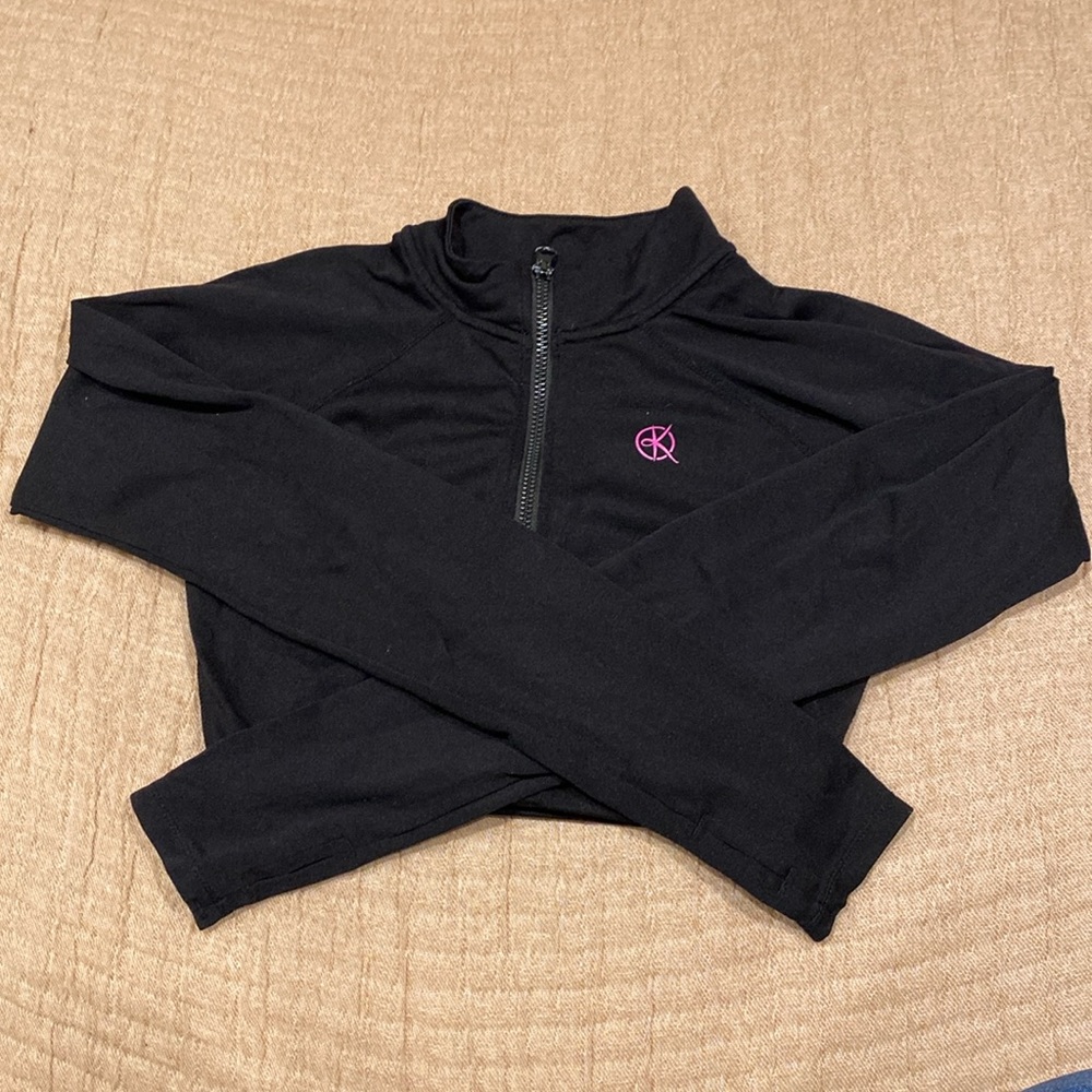 Cropped Black long sleeve jacket by Exercise by Katya!